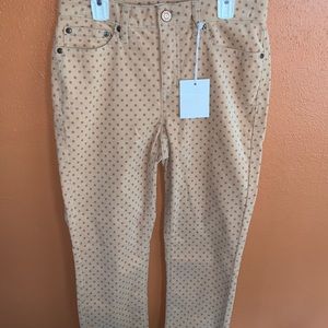 NWT Lauren Conrad Corduroy Polka dot Skinny Jeans